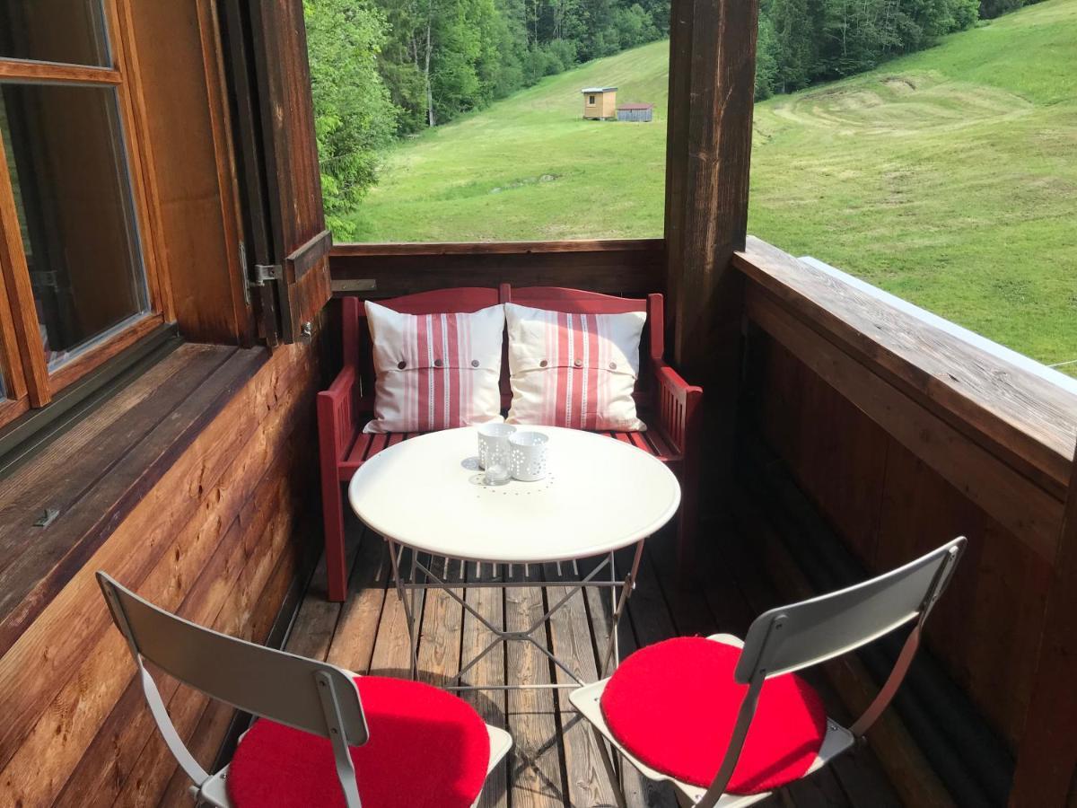 Ferienwohnung Morgentau Am Rande Der Wildnis Sibratsgfäll Eksteriør billede